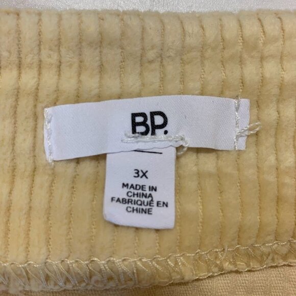 Bp Women's Corduroy Notched‎ Hem High Waist Corduroy Skirt In Tan Size 3X NWT - Picture 11 of 15